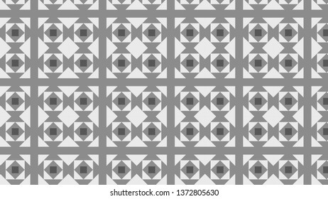 Grey Geometric Square Pattern