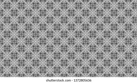 Grey Geometric Square Pattern