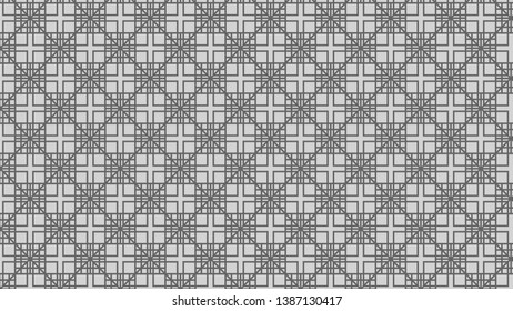 Grey Geometric Square Pattern Background