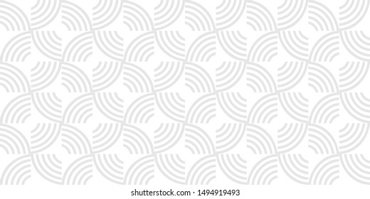 Grey geometric striped seamless pattern, light grey and white texture. Vector background, abstract monochrome wallpaper. Modern universal ornament for stylish design