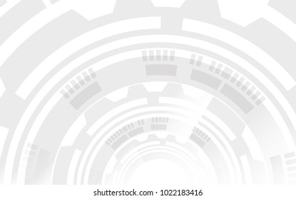 Grey geometric technology background with gear shape,EPS10