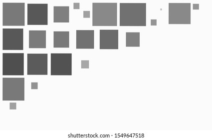 Grey geometric technology background with gear shape. Vector abstract graphic design