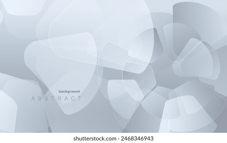 Graue geometrische Technologie und Geschäftshintergrund mit dynamischer Zahnradform. Vektorillustration-Design.