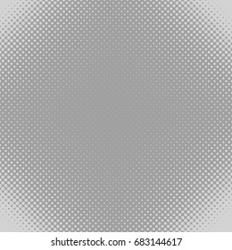 Grey geometrical halftone dot pattern background - vector graphic from circles in varying sizes