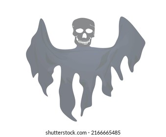 Grey  ghost fly. vector illustration