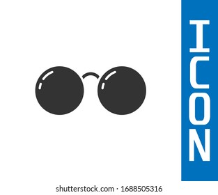 Grey Glasses icon isolated on white background. Eyeglass frame symbol.  Vector Illustration