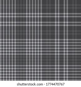 Grey Glen Plaid textured seamless pattern suitable for fashion textiles and graphics