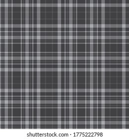 Grey Glen Plaid textured seamless pattern suitable for fashion textiles and graphics