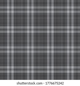 Grey Glen Plaid textured seamless pattern suitable for fashion textiles and graphics