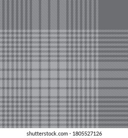Grey Glen Plaid textured seamless pattern suitable for fashion textiles and graphics