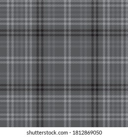 Grey Glen Plaid textured seamless pattern suitable for fashion textiles and graphics