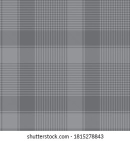 Grey Glen Plaid textured seamless pattern suitable for fashion textiles and graphics