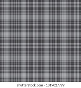 Grey Glen Plaid textured seamless pattern suitable for fashion textiles and graphics