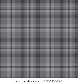 Grey Glen Plaid textured seamless pattern suitable for fashion textiles and graphics
