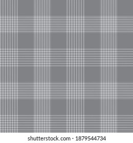Grey Glen Plaid textured seamless pattern suitable for fashion textiles and graphics