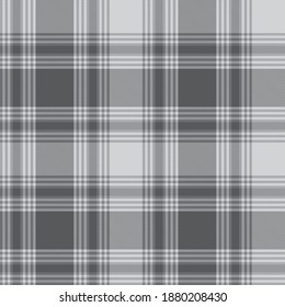 Grey Glen Plaid textured seamless pattern suitable for fashion textiles and graphics