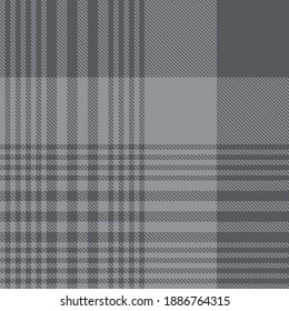 Grey Glen Plaid textured seamless pattern suitable for fashion textiles and graphics