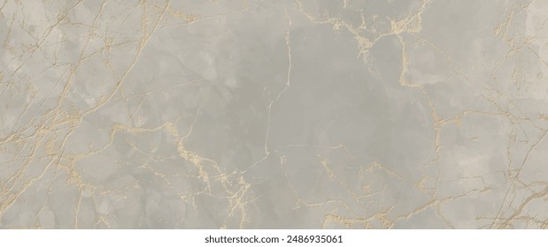 Grey and gold marble vector texture background for cover design, poster, flyer, cards and design interior. Stone natural texture. Tile. Floor. Wall. Hand-drawn elegant golden luxury illustration.