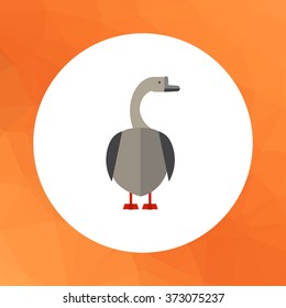 Grey goose flat icon