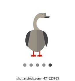 Grey goose flat icon