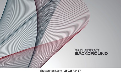 Grey gradient abstract background with curve line