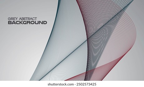 Grey gradient abstract background with curve line