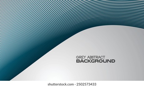 Grey gradient abstract background with curve line