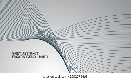 Grey gradient abstract background with curve line