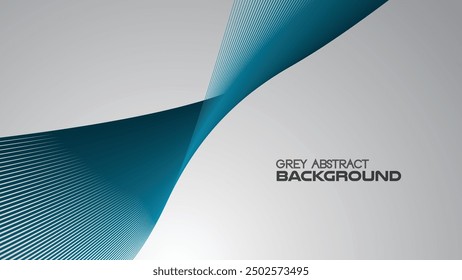 Fondo abstracto de gradiente gris con línea curva