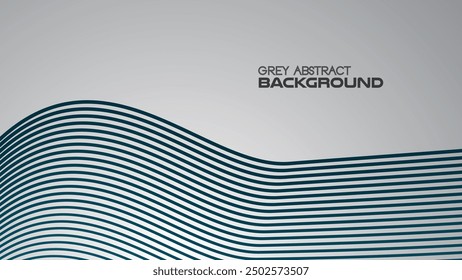 Grey gradient abstract background with curve line