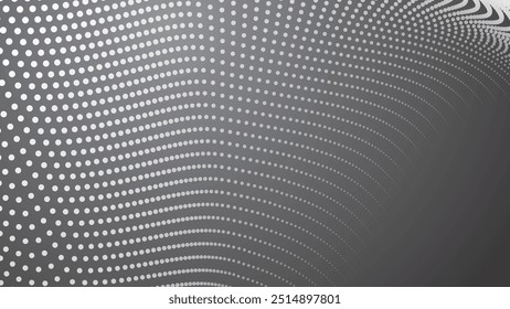 Gradiente gris abstracto con fondo de Vector de Imagen de haltones
