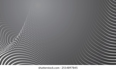 Grey gradient abstract with haftone background vector image