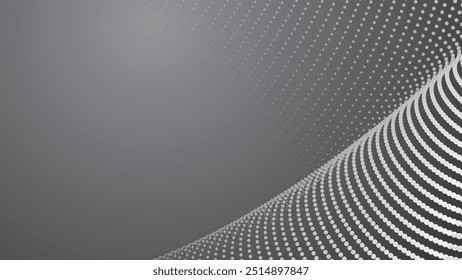 Gradiente gris abstracto con fondo de Vector de Imagen de haltones
