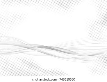Grey gradient abstract modern futuristic technology dotted layout. Vector illustration
