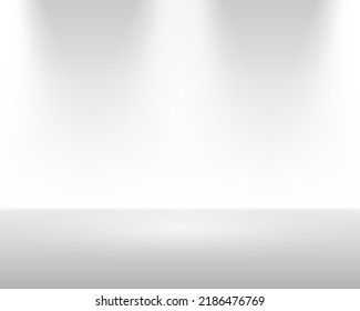 grey gradient abstract. panoramic background or studio with blank space. Vector