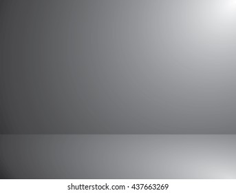 Grey gradient abstract. room studio background - vector