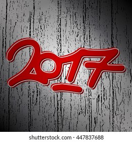 Grey gradient background. 2019 new year creative design for your greetings card, flyers, invitation, posters, brochure, banners, calendar.