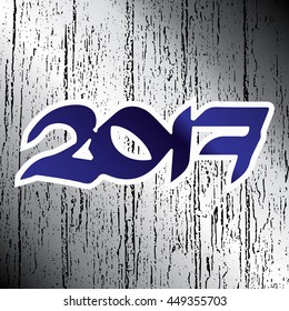Grey gradient background. 2019 new year creative design for your greetings card, flyers, invitation, posters, brochure, banners, calendar.