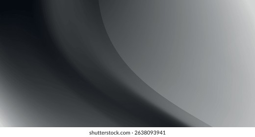 Grey gradient background, abstract black and white grain gradation texture vector illustration eps10