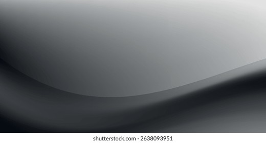 Grey gradient background, abstract black and white grain gradation texture vector illustration eps10