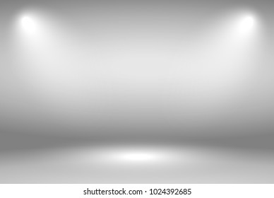 Grey gradient background. Abstract illustration background texture of beauty dark and light clear grey, gradient flat wall and floor in empty spacious room.