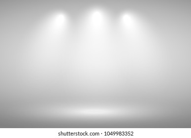 Grey gradient background. Abstract illustration background texture of beauty dark and light clear grey, gradient flat wall and floor in empty spacious room.