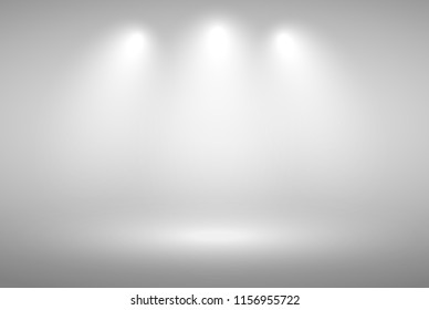 Grey gradient background. Abstract illustration background texture of beauty dark and light clear grey, gradient flat wall and floor in empty spacious room.
