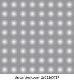 Grey gradient dotted art background, bright lights