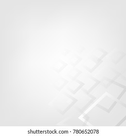Grey Gradient with square converge to center background.