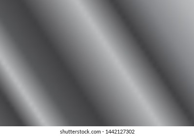 Grey gradient vector background. Abstract silver wallpaper texture. Metallic illustration style. Template for website design and social media advertising.