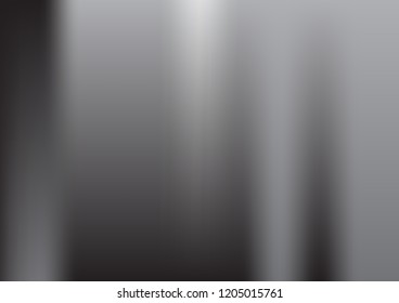 Grey gradient. White and black vector foil backdrop. Light silver, gray vector blurry monochrome texture.  Soft background. Abstract background. Business cover. Futuristic black banner.