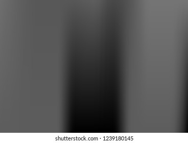 Grey gradient. White and black vector foil backdrop. Light silver, gray vector blurry monochrome texture.  Soft background. Abstract background. Business cover. Futuristic black banner.