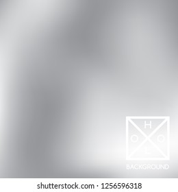 Grey gradient. White and black vector foil backdrop. Light silver, gray vector blurry monochrome texture.  Trendy cover design. Diamond surface business placard background. Cool soft brochure.