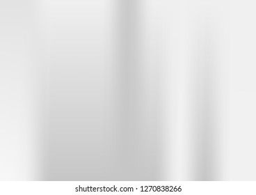 Grey gradient. White and black vector foil backdrop. Light silver, gray vector blurry monochrome texture.  Trendy cover design. Diamond surface business placard background. Cool soft color.